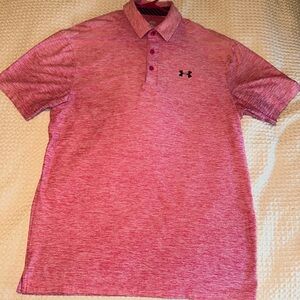 Men Medium Under Armour Loose-fit Heatgear Golf Shirt!